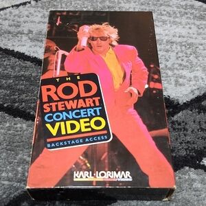 ROD STEWART CONCERT VIDEO BACKSTAGE ACCESS VHS 1984